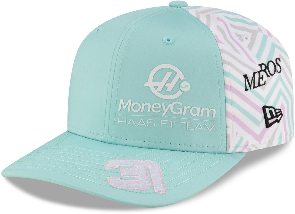 Haas F1 New Era 9Seventy Miami GP Esteban Ocon Stretch Snapback Cap