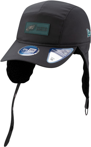 Philadelphia Eagles New Era Sideline 2025 Cold Weather Runner Dog Ear Adjustable Cap