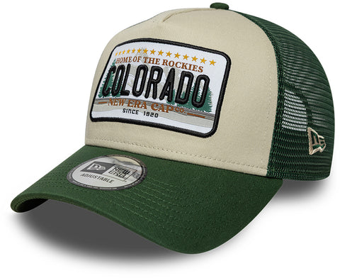 Colorado New Era License Plate Green Trucker Cap