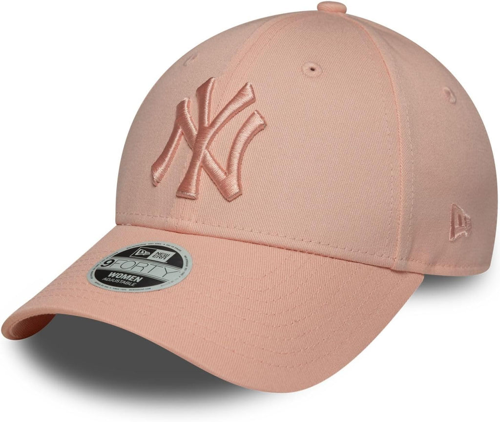 Womens New York Yankees New Era 9Forty Essential Blush Pink Tonal Baseball Cap - pumpheadgear, baseball caps