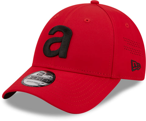 Aprilia Racing New Era 9Forty Tiger Undervisor Scarlet Cap - lovemycap