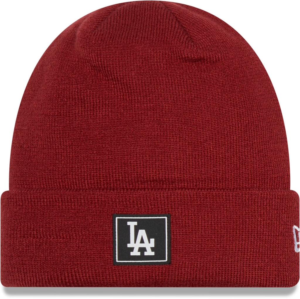 Los Angeles Dodgers New Era Team Cuff Hard Red Beanie - lovemycap