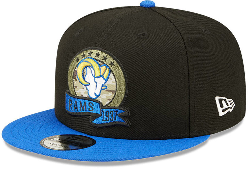Los Angeles Rams New Era 9Fifty NFL 2022 Salute To Service Snapback Cap - lovemycap