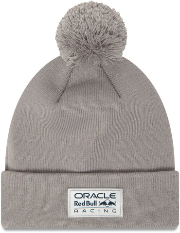 Red Bull Racing F1 New Era Essential Grey Pom Beanie Team Hat - lovemycap