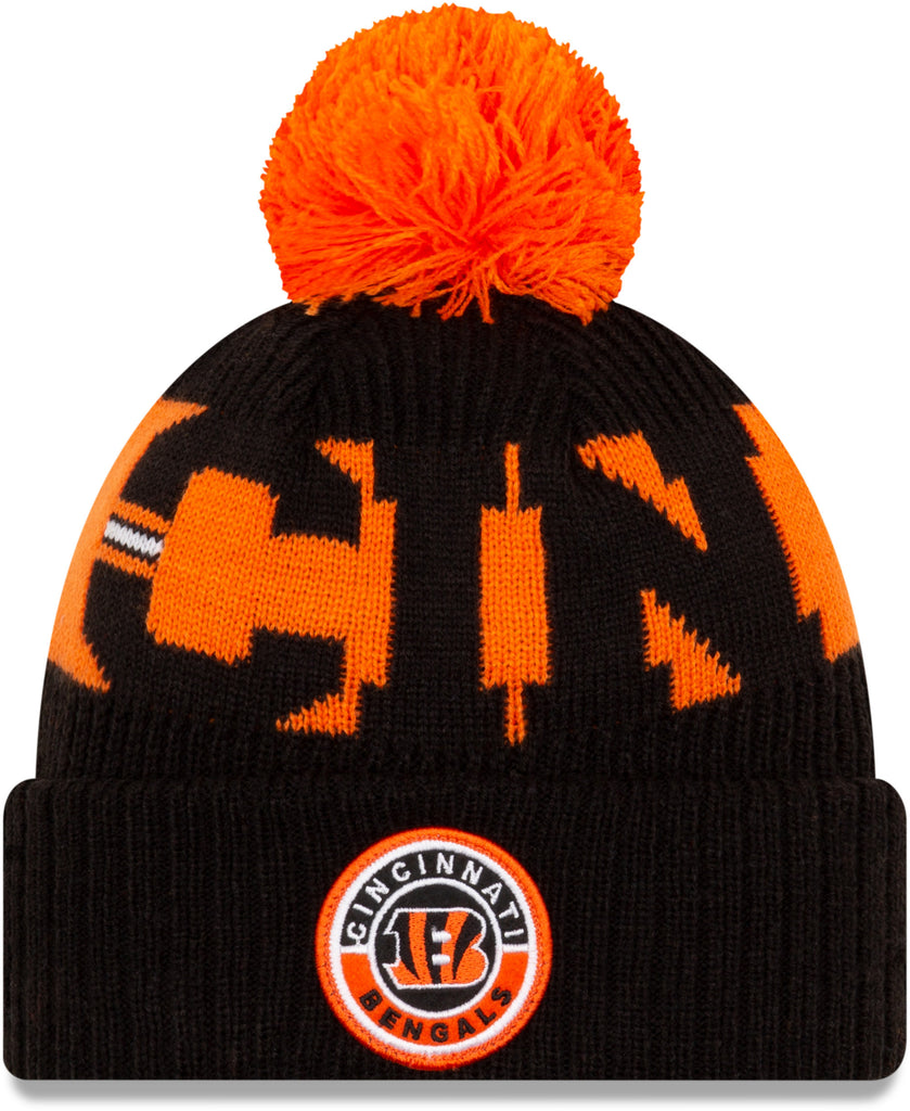 Cinncinati Bengals New Era NFL On Field 2020 Sport Knit Bobble Hat - lovemycap