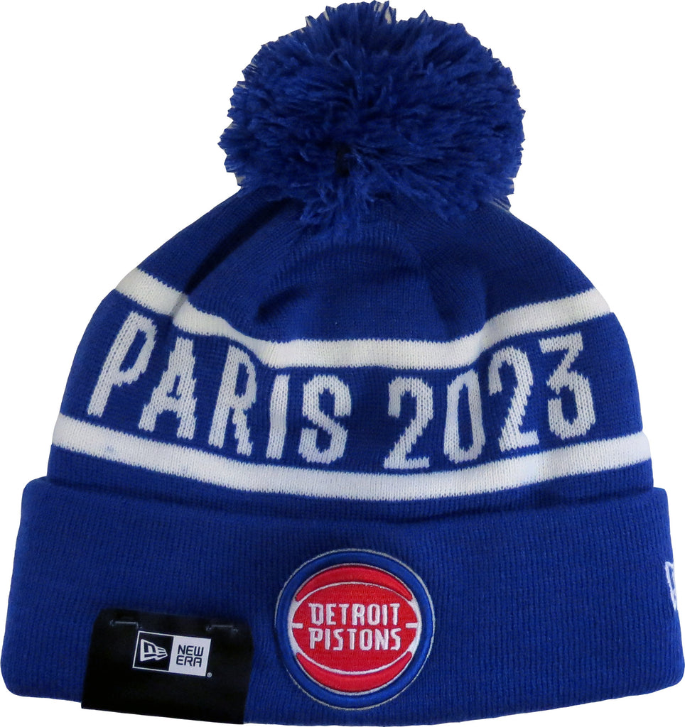 Detroit Pistons New Era NBA 2022 Paris Game Team Bobble Hat - lovemycap