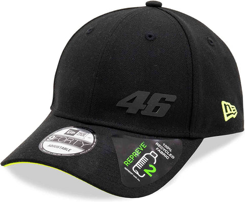 VR46 New Era 9Forty Repreve Black Cap - lovemycap