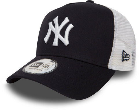 New York Yankees New Era Navy Clean Trucker Cap - pumpheadgear, baseball caps