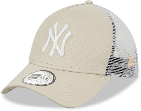 New York Yankees New Era League Essential A-Frame Stone Trucker Cap