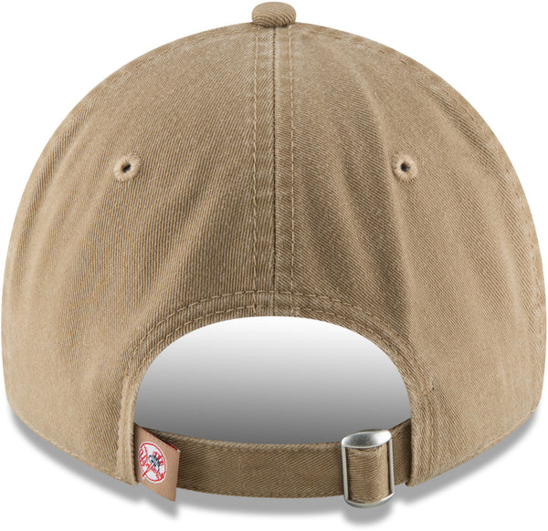 New York Yankees New Era 9Twenty MLB Core Classic Khaki Baseball Cap - lovemycap