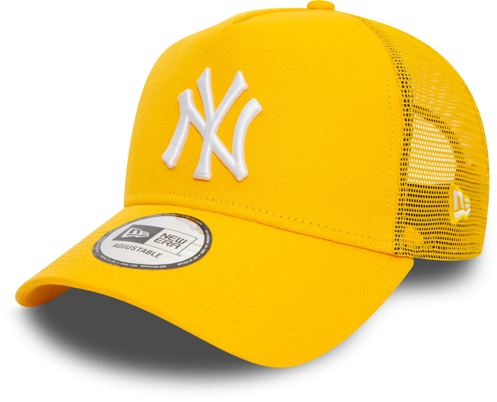 New York Yankees New Era League Essential Yellow Trucker Cap