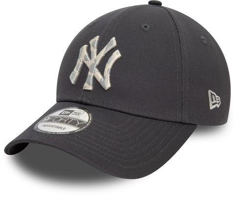 New York Yankees New Era 9Forty MLB Animal Infill Graphite Baseball Cap - pumpheadgear, baseball caps