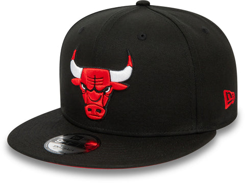 Chicago Bulls New Era 9Fifty NBA Rear Logo Team Snapback Cap - pumpheadgear, baseball caps