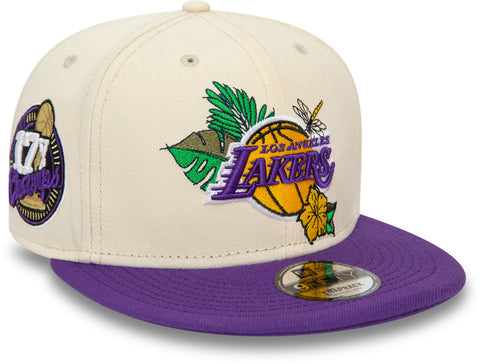 Los Angeles Lakers New Era 9Fifty NBA Floral Team Snapback Cap - pumpheadgear, baseball caps