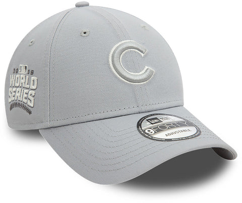 Chicago Cubs New Era 9Forty MLB Patch Grey Baseball Cap - pumpheadgear, baseball caps