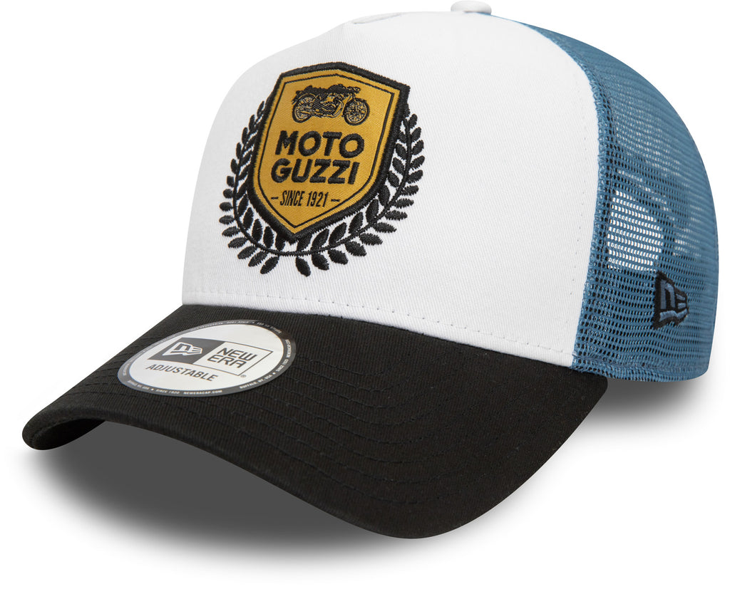 Moto Guzzi New Era Heritage Logo Trucker Cap - pumpheadgear, baseball caps