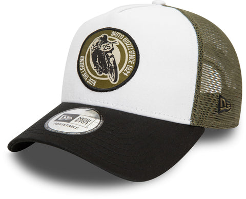 Moto Guzzi New Era Ride The Legend Logo Trucker Cap - pumpheadgear, baseball caps