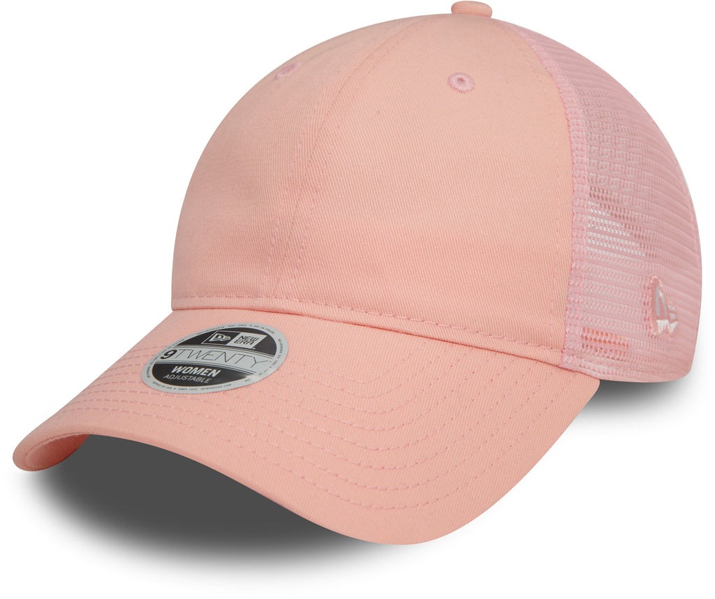 Womens New Era 9Twenty Blush Trucker Cap - pumpheadgear, baseball caps