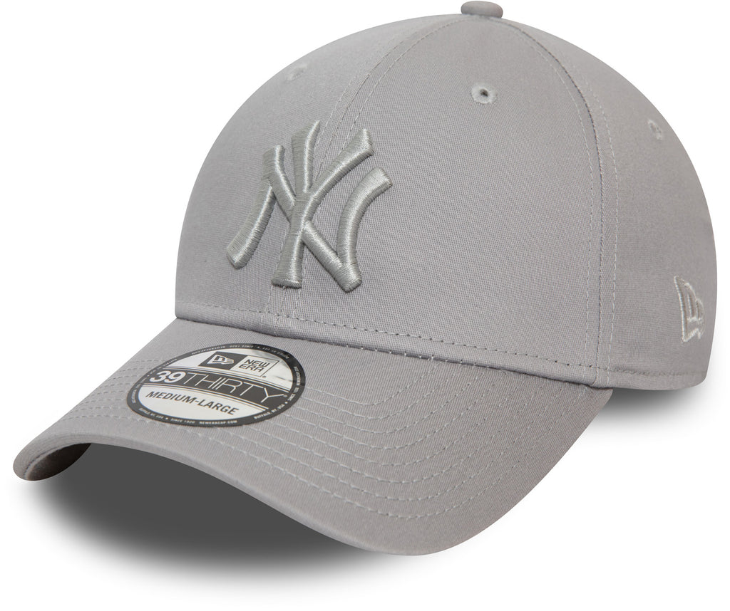 New York Yankees New Era 39Thirty League Essential Grey Stretch Fit Baseball Cap