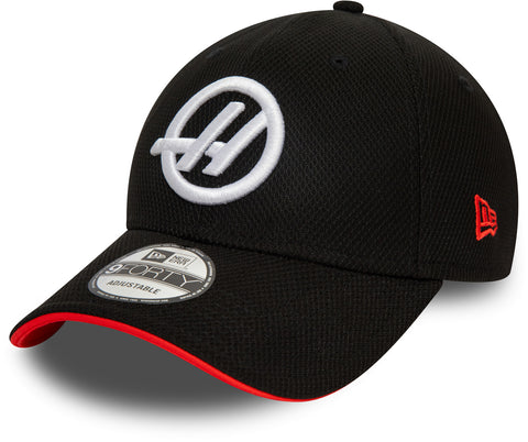 Haas F1 Team New Era 9Forty Diamond Era Black Team Cap - lovemycap