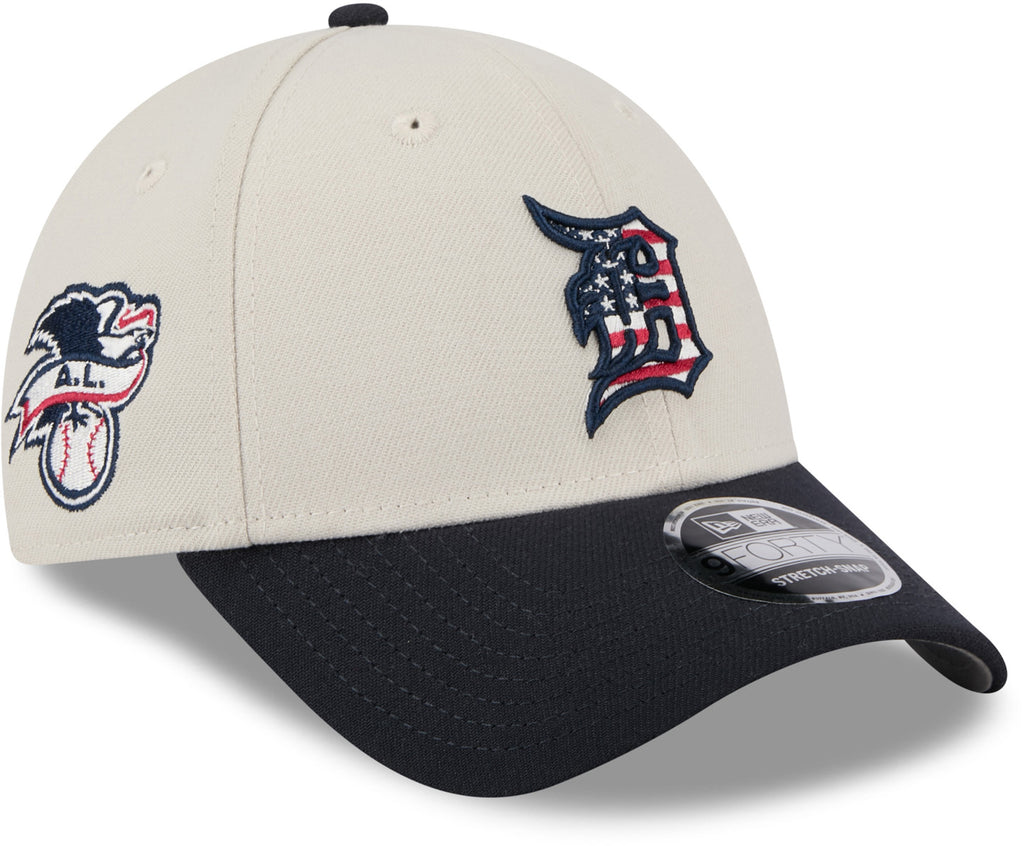 Detroit Tigers New Era 9Forty MLB 2024 July 4th Team Baseball Cap - pumpheadgear, baseball caps