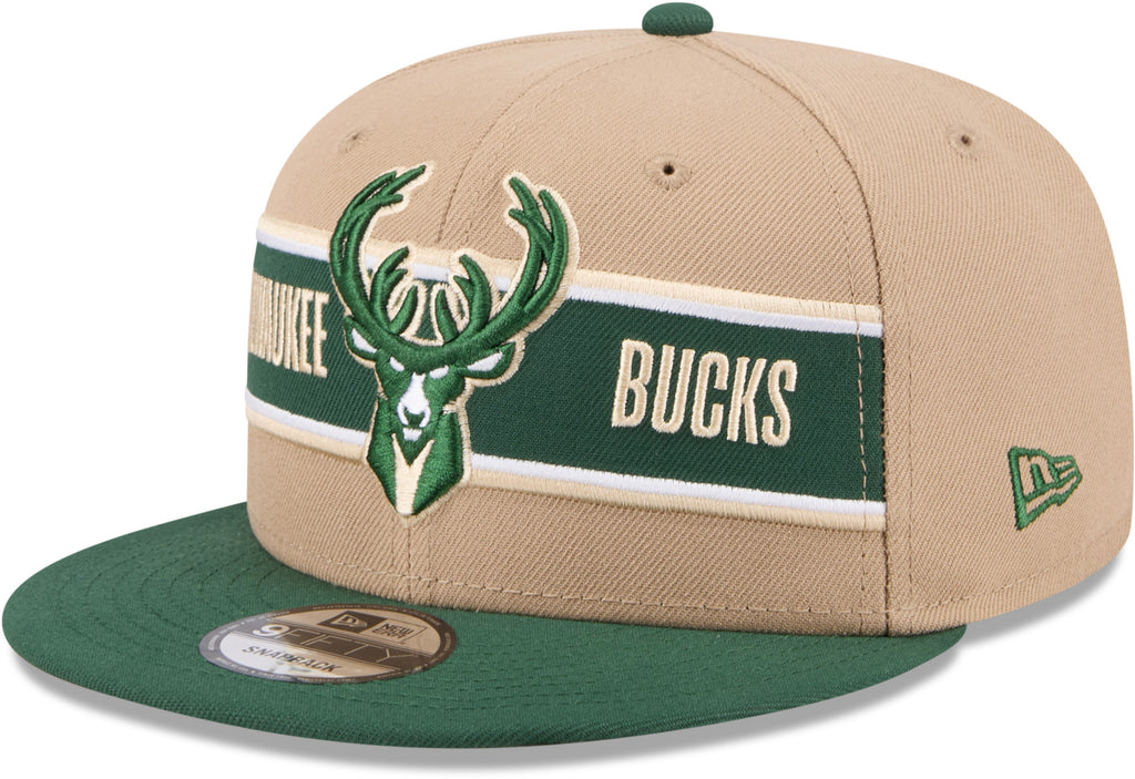 Milwaukee Bucks New Era 9Fifty NBA 2024 Draft Snapback Cap - pumpheadgear, baseball caps