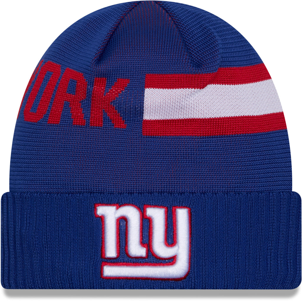 New York Giants New Era NFL 2024 Sideline Tech Knit Beanie - pumpheadgear, baseball caps