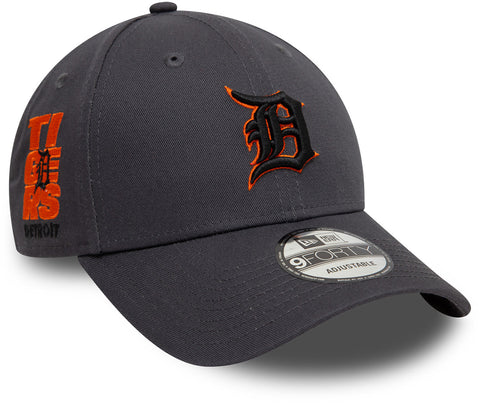 Detroit Tigers New Era 9Forty Side Patch Graphite Baseball Cap