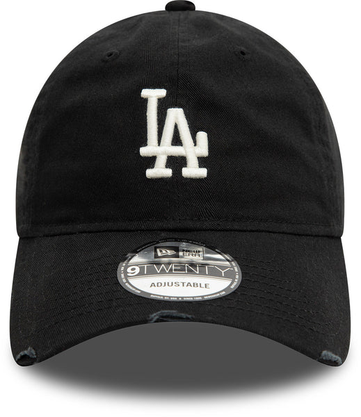 Los Angeles Dodgers New Era 9Twenty Distressed Black Baseball Cap
