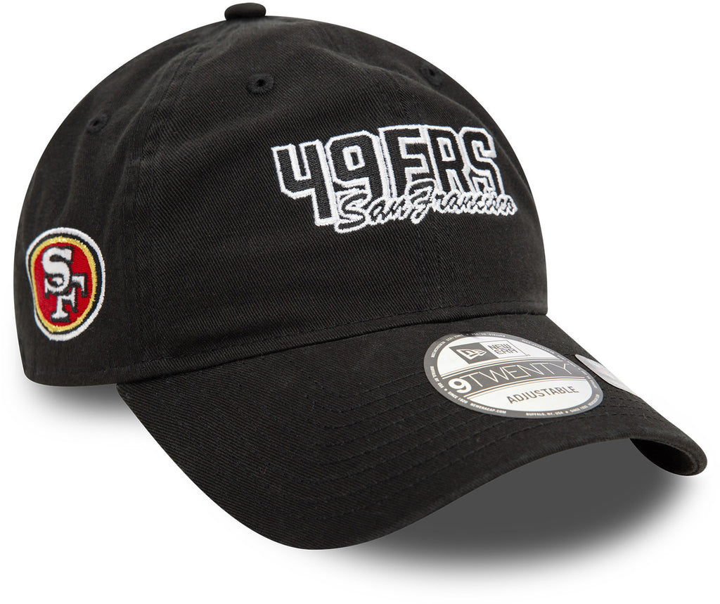 San Francisco 49Ers New Era 9Twenty NFL Script Black Team Cap
