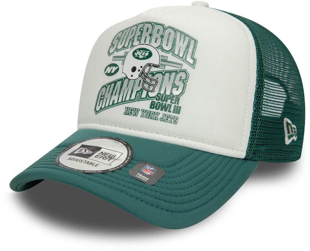 New York Jets New Era Superbowl NBA Team Trucker Cap