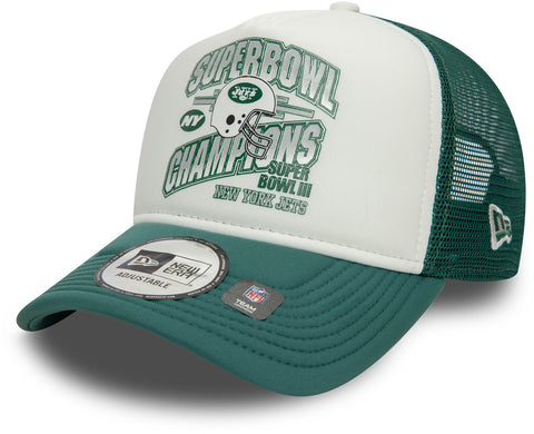 New York Jets New Era Superbowl NBA Team Trucker Cap