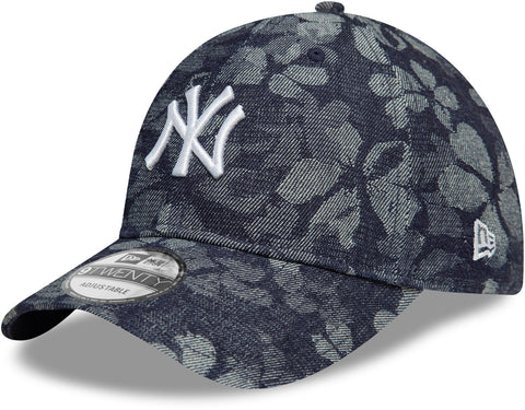 New York Yankees Womens New Era 9Twenty Floral Denim Baseball Cap