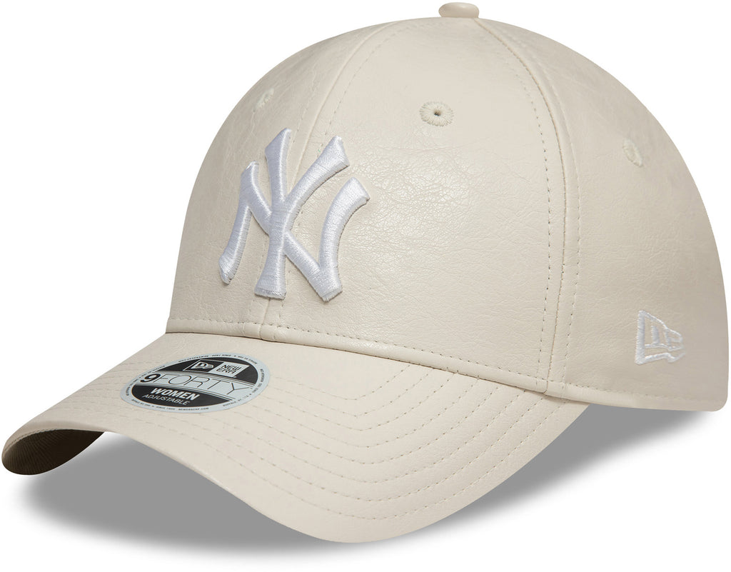 New York Yankees Womens New Era 9Forty Crinkled PU Stone Baseball Cap
