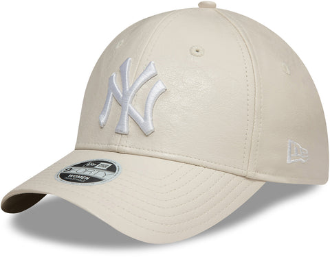 New York Yankees Womens New Era 9Forty Crinkled PU Stone Baseball Cap