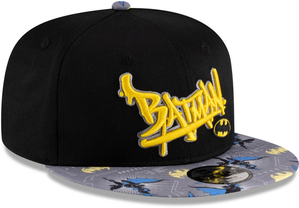 Batman New Era 9Fifty Kids DC Comics Character Black Snapback Cap