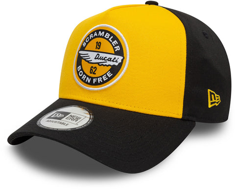 Ducati Scrambler New Era E-Frame Black/Yellow Trucker Cap