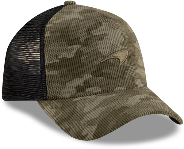 McLaren F1 New Era 9Forty Cord Camo E-Frame Trucker Cap