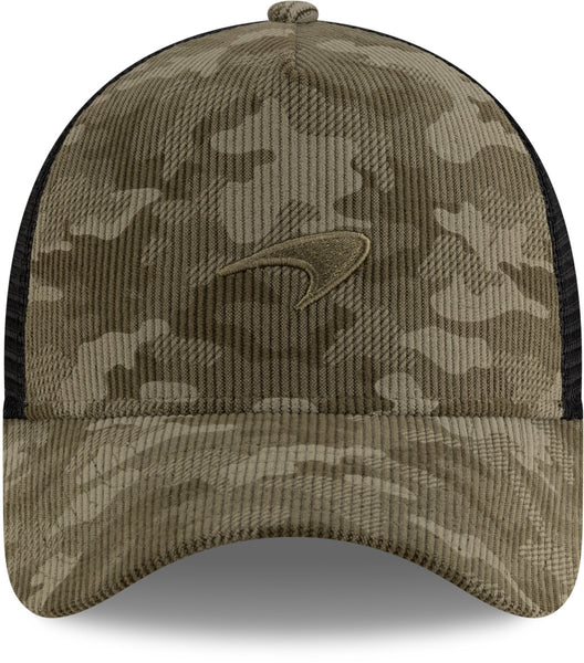 McLaren F1 New Era 9Forty Cord Camo E-Frame Trucker Cap
