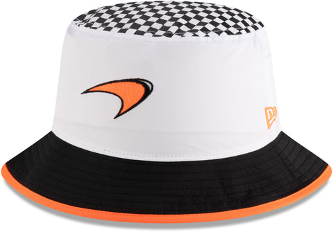McLaren F1 Racing New Era Checkered Tapered Bucket Hat
