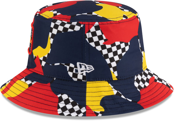 Red Bull Racing New Era Abstract Tapered Bucket Hat.