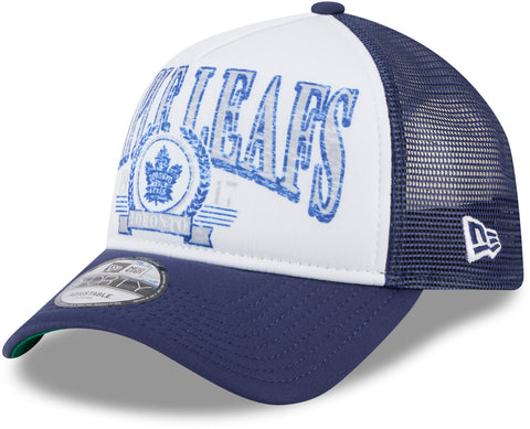 Toronto Maple Leafs New Era 9Forty A-Frame Distressed Trucker Cap