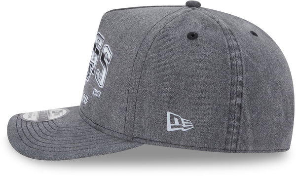 Los Angeles Kings New Era 9Fifty A-Frame Washed Black NHL Team Snapback Cap