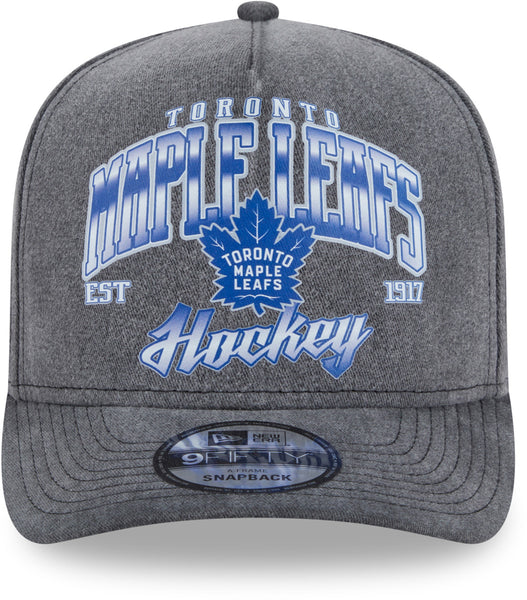 Toronto Maple Leafs New Era 9Fifty A-Frame Washed Black NHL Team Snapback Cap