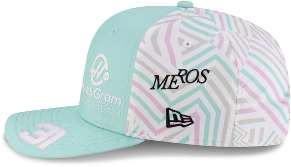 Haas F1 New Era 9Seventy Miami GP Esteban Ocon Stretch Snapback Cap