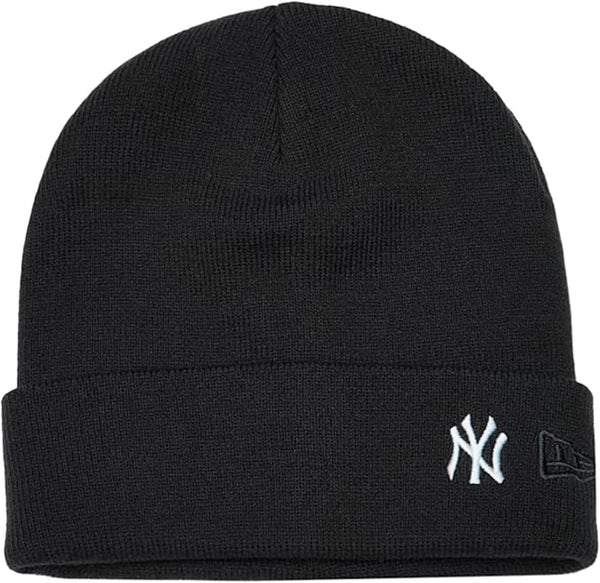 New York Yankees New Era Mini Logo Beanie Cuff Knit Navy Hat