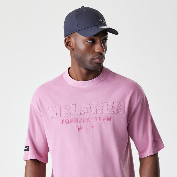 McLaren Racing New Era Cool Pink Washed Oversized T-Shirt - pumpheadgear, baseball caps