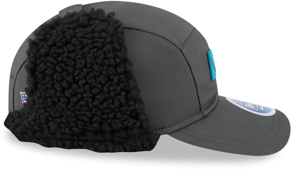 Jacksonville Jaguars New Era Sideline 2025 Cold Weather Runner Dog Ear Adjustable Cap