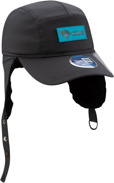 Jacksonville Jaguars New Era Sideline 2025 Cold Weather Runner Dog Ear Adjustable Cap