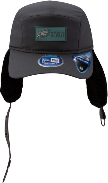 Philadelphia Eagles New Era Sideline 2025 Cold Weather Runner Dog Ear Adjustable Cap